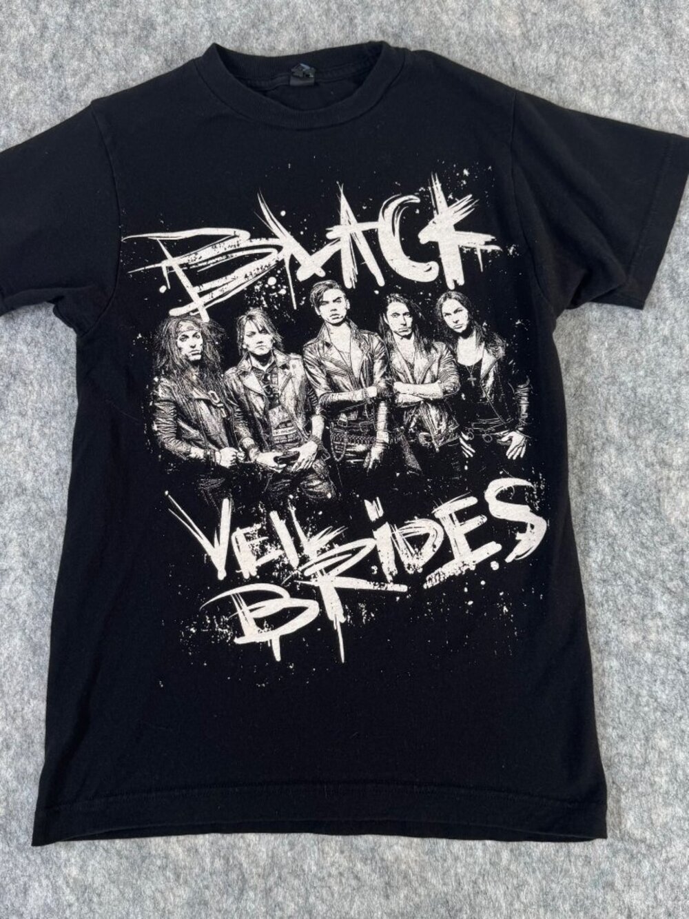 Black Veil Brides T Shirt Sz XS Short Sleeve Cotton Tultex